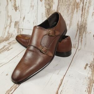ASOS - Elegant Brown Double Monk Strap Shoes Size 12